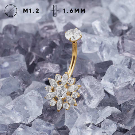 Банан Snow Crystal PVD Yellow