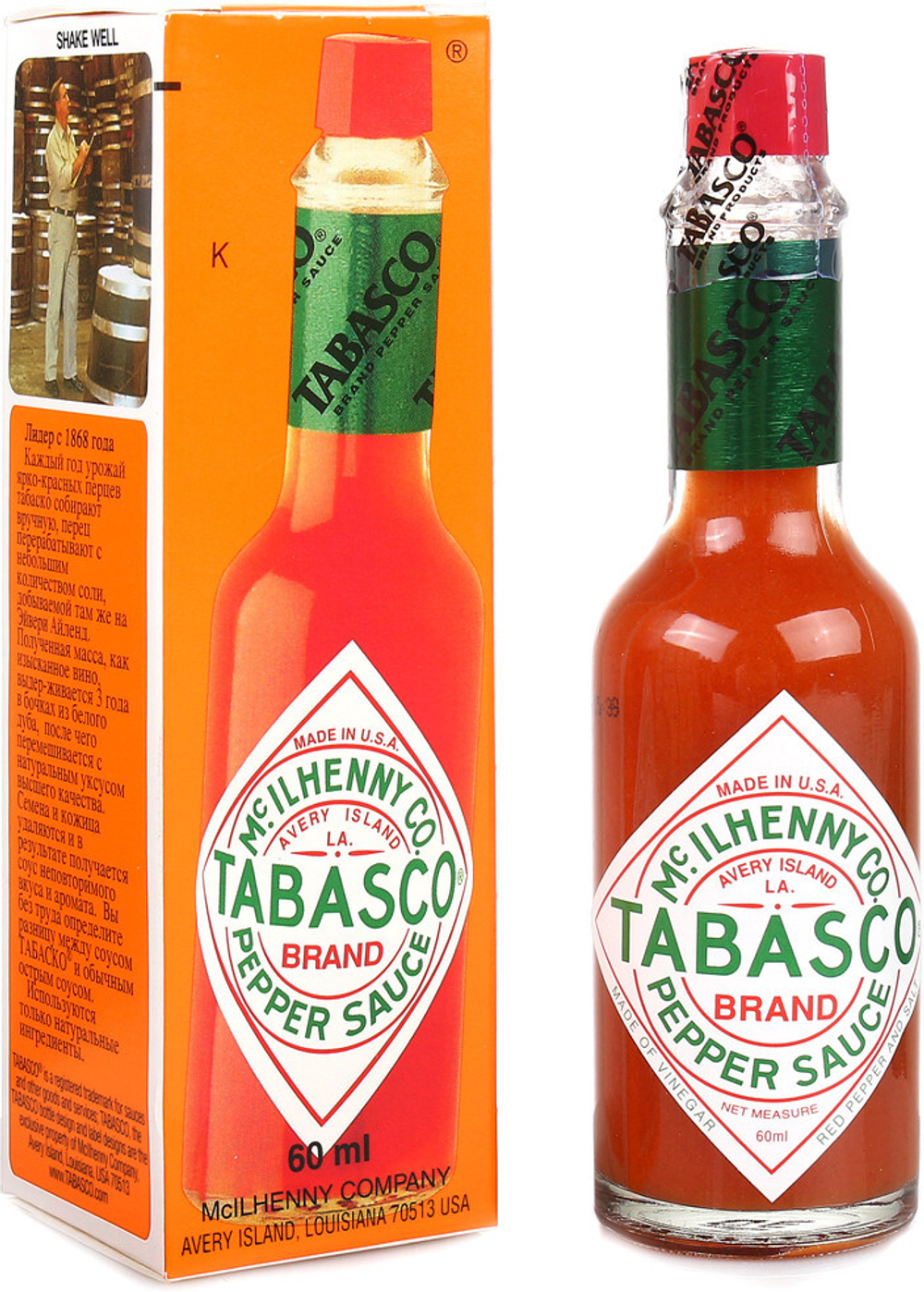 McIlhenny Перечный соус красный Tabasco, 60 мл