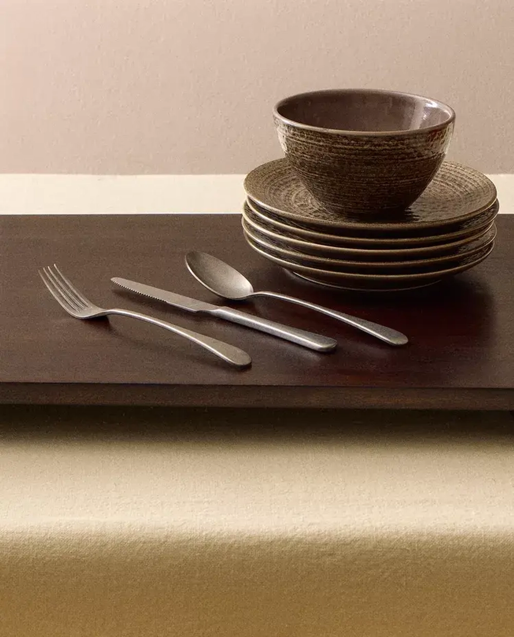 ZARA HOME ДЕРЕВЯННЫЙ ПОДНОС, КОРИЧНЕВЫЙ