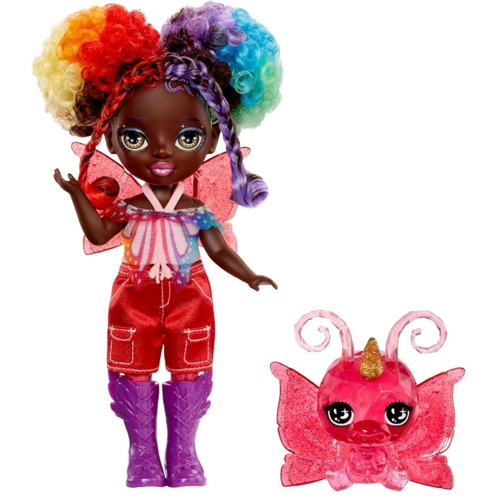Rainbow High Littles - Модная кукла Astrid (Красная) + животное 543398