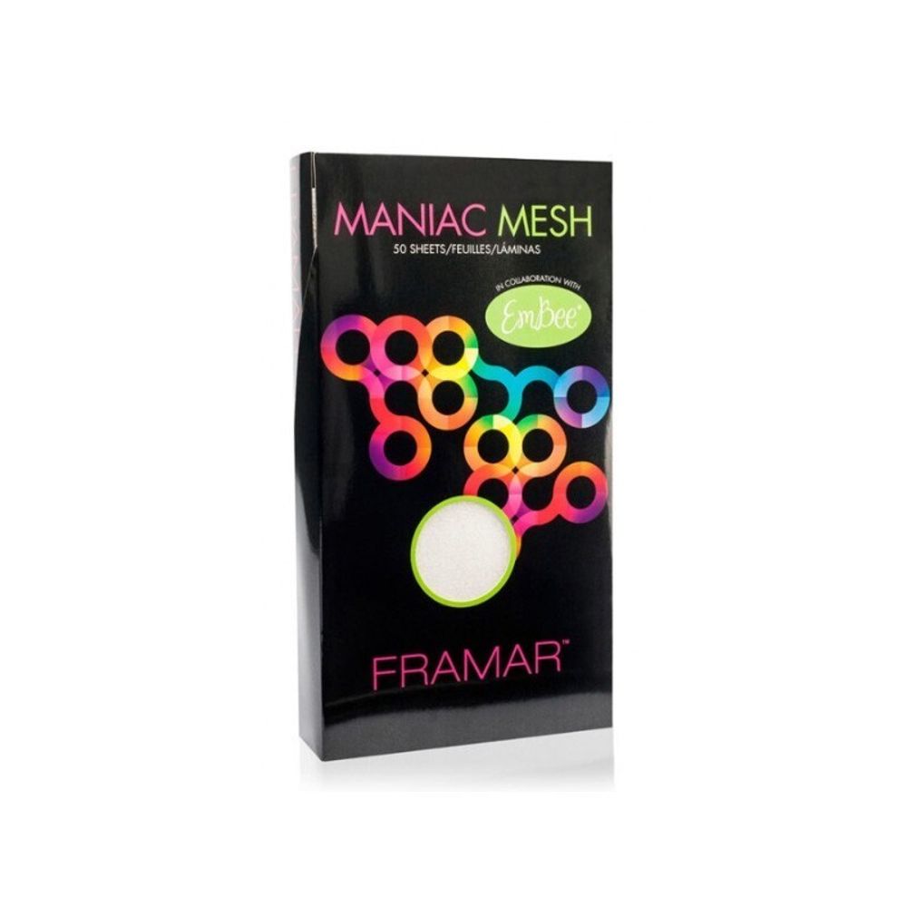 Многоразовые меш-пластины для окрашивания прядей Framar Maniac Mesh 91025