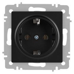 Розетка Intro Accent 6-202-05 2P+E Schuko 16А-250В IP20 СУ AL/CU антрацит