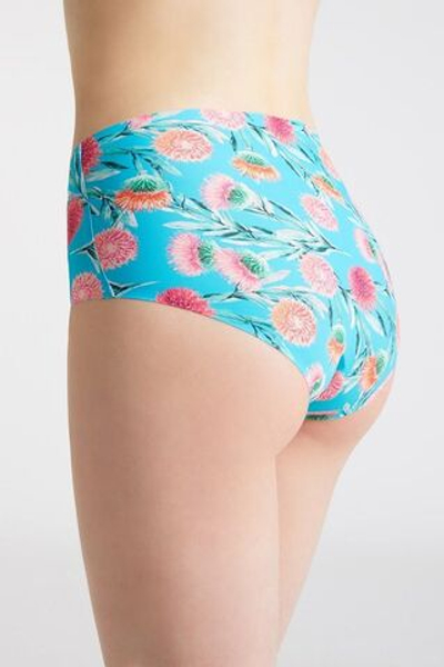 Трусы Spikes с высокой линией талии (Размер: XL) (Цвет: голубой)