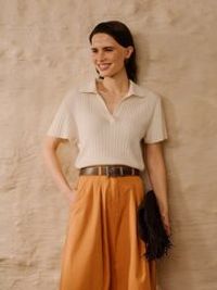 Футболка вязаная "Песок" женская