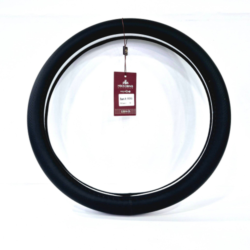 8086 / Оплетка на руль чёрная кожа+микрофибра, размер M ITEM# 8086, серия классик (1 шт.)