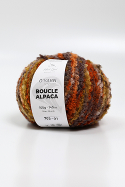O’YARN BOUCLE ALPACA яркий, 100г
