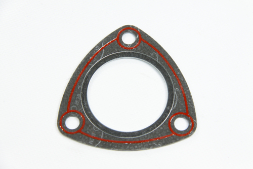 Прокладка фланца приемной трубы ВАЗ 2110-12, Калина, Приора 8 кл. дв. 1.6 с герметиком (БЦМ)