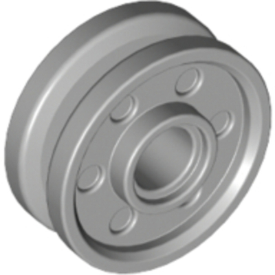 Lego Колесо 18x8 с накладными болтами и глубокими спицами с внутренним кольцом (светло-серый) 3971 /