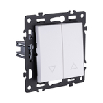 Механизм управления жалюзи 2-клавишный, белый Kollinger Asthetik AS-013WH