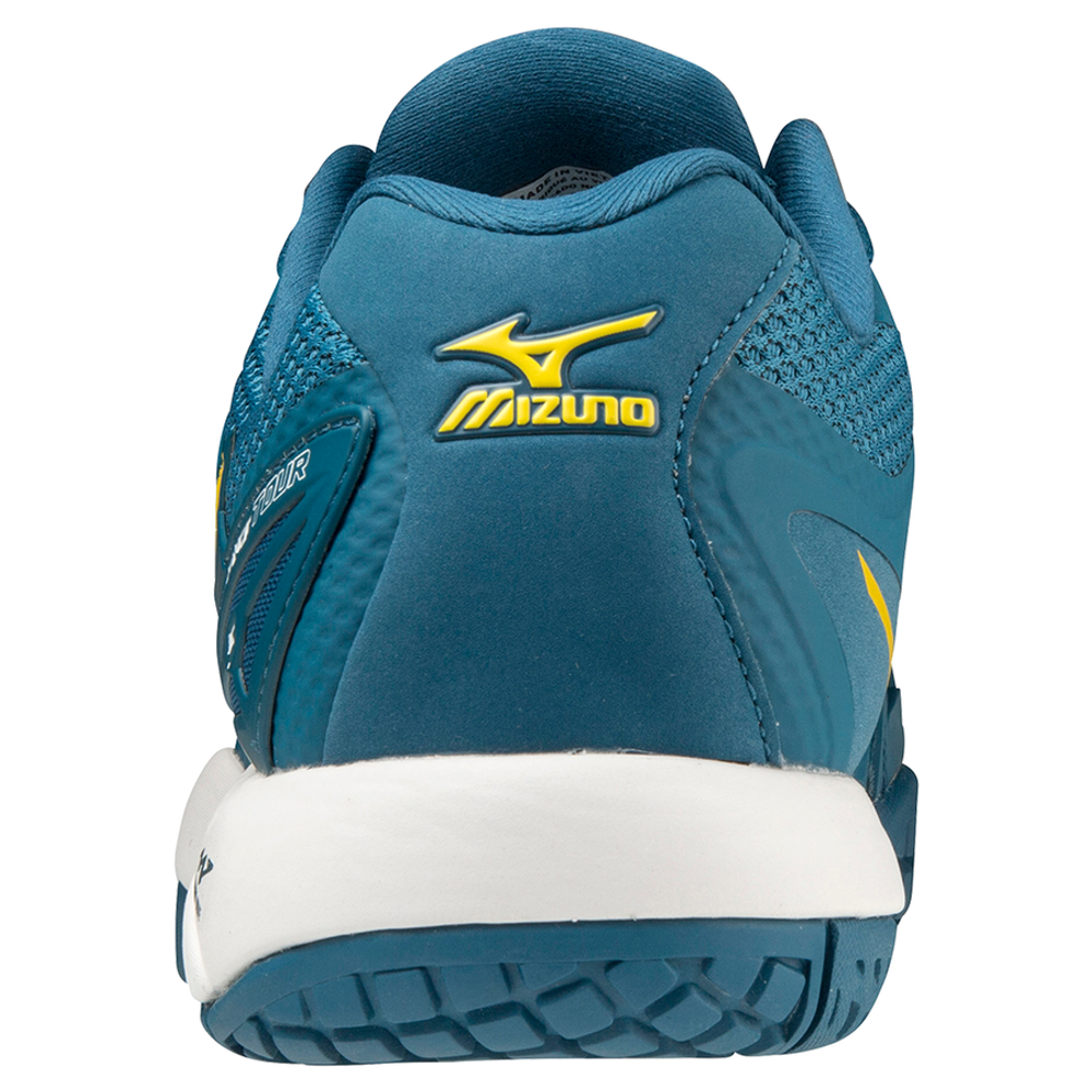 Мужские кроссовки теннисные Mizuno Wave Intense Tour 5 AC - Бирюзовый