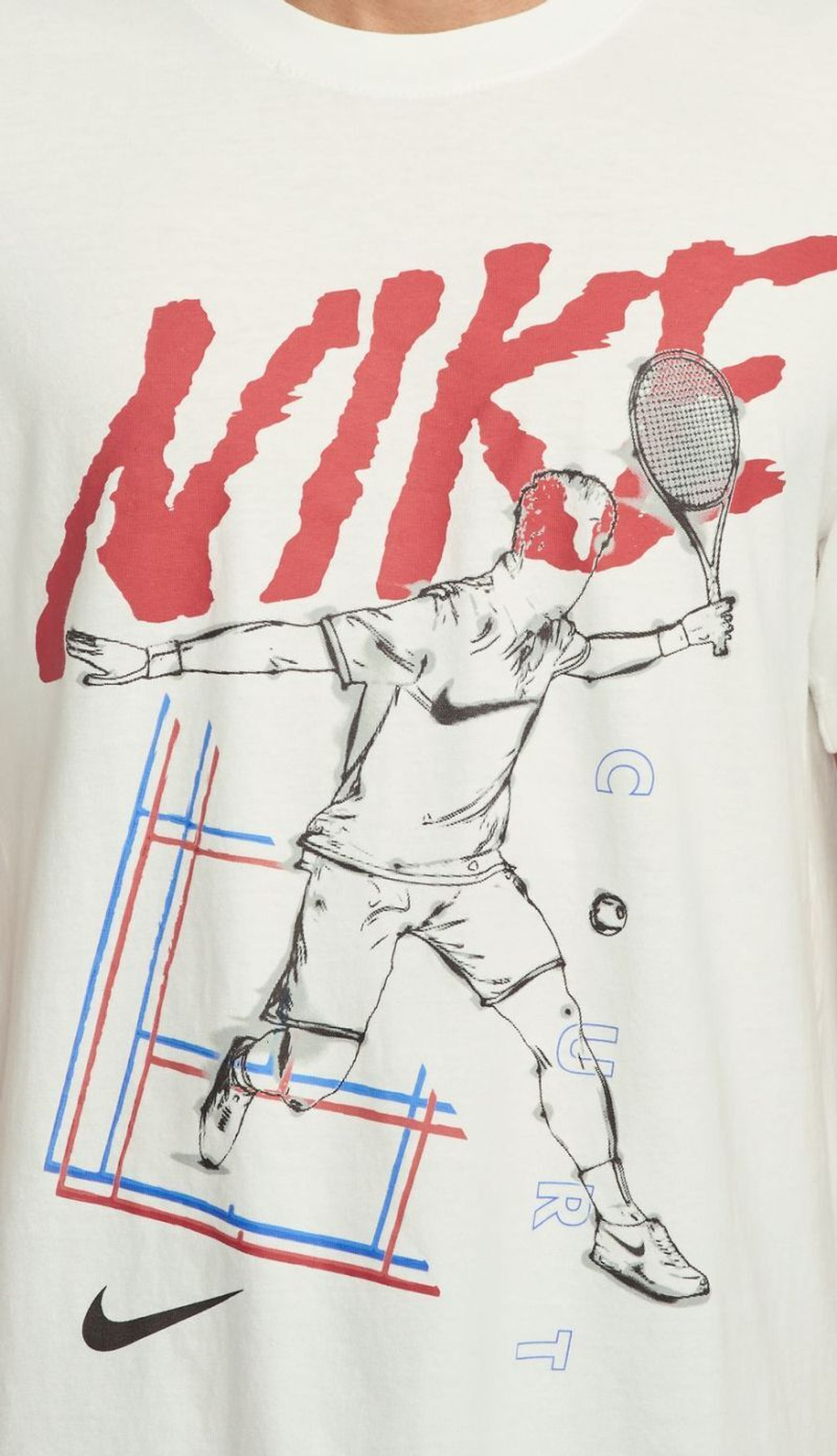 Мужская теннисная футболка Nike Court Tennis - Summit белая