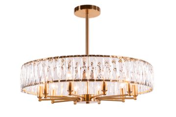 2432P/10A PT BRS+CL (1) Люстра NW