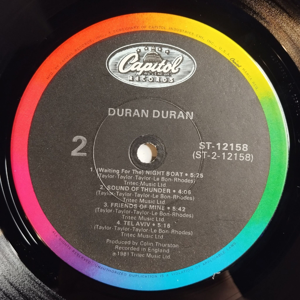 Винтажная виниловая пластинка LP Duran Duran (USA 1983) Planet Earth