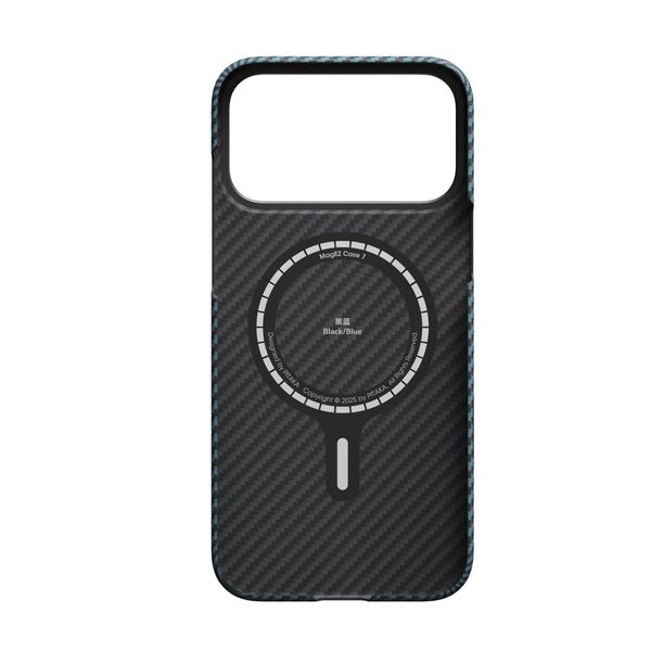 Чехол Pitaka Edge Case для iPhone 17 Pro Max, Синий | Black/Blue