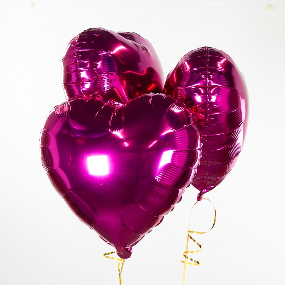 Шар (18"/46 см) Сердце, Фуше