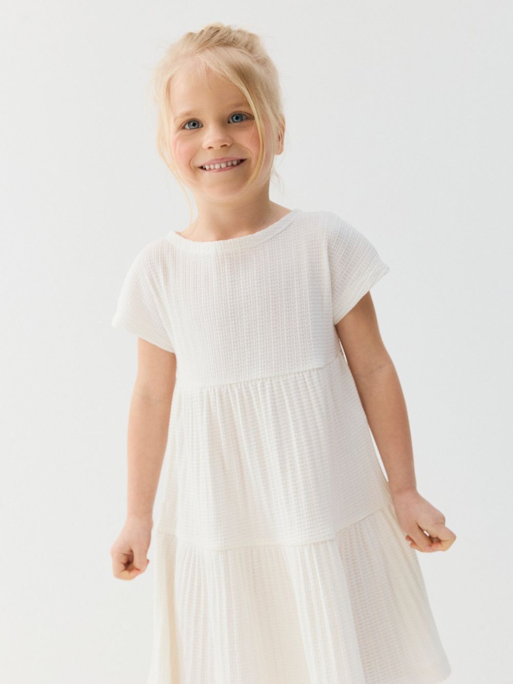 Платье с воланами "Тофу"