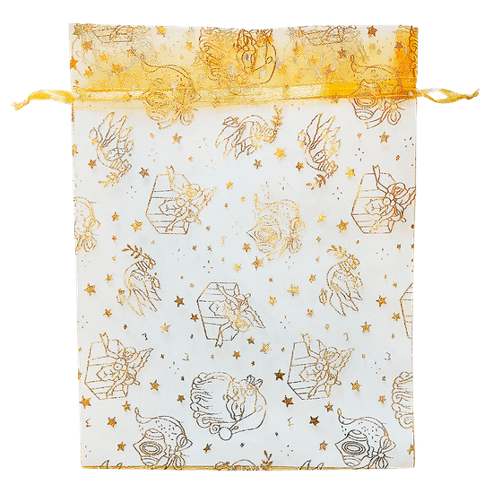 Мешочек из органзы золотой (мешочки) – Премиум 1000 г.