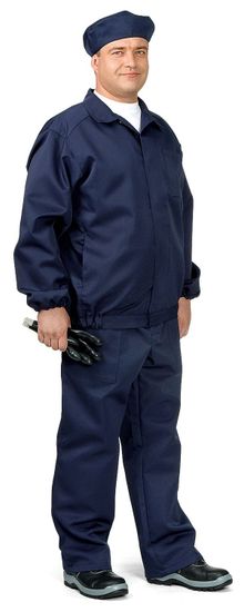 Костюм кислотостойкий брюки+берет (синий)