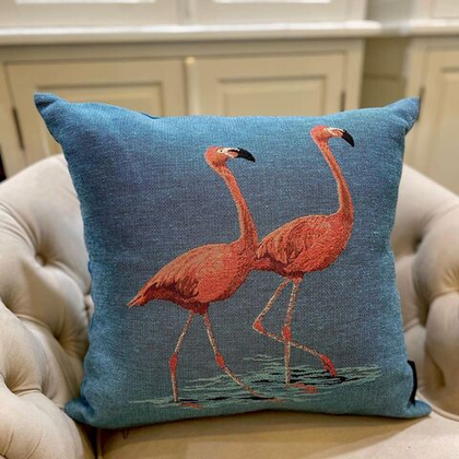 Подушка Фламинго 45х45 см, гобелен