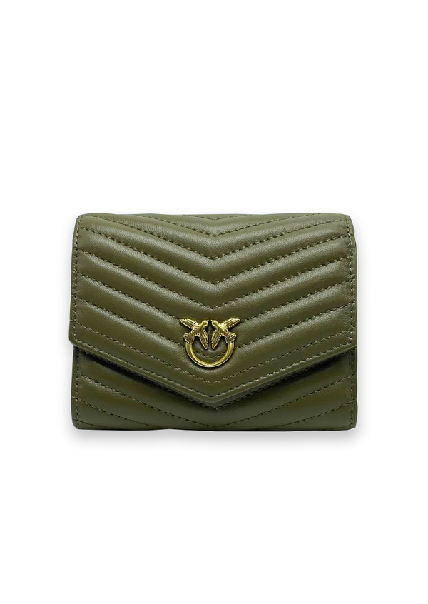 TAYLOR QUILTED WALLET - green