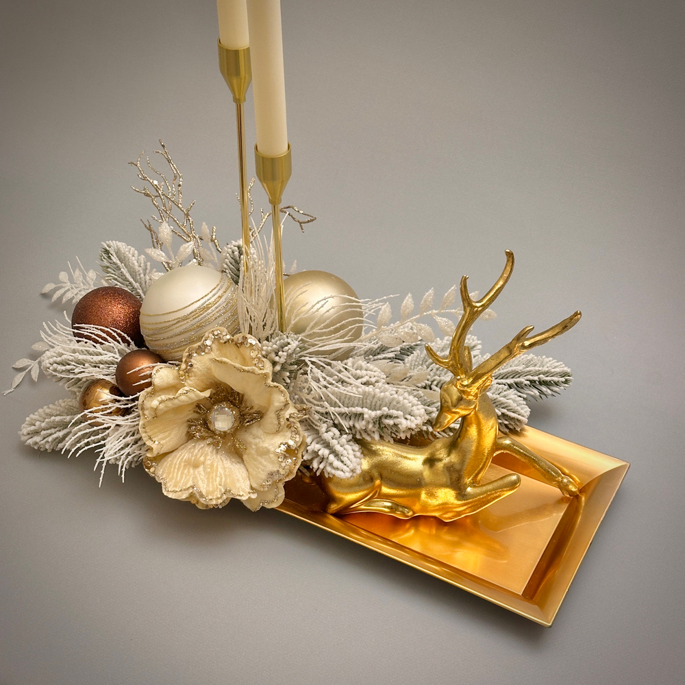 «Зимняя сказка» - новогодняя композиция со свечами