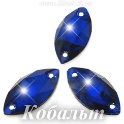 Пришивная лодочка Dongzhou с 2 отверстиями, Кобальт