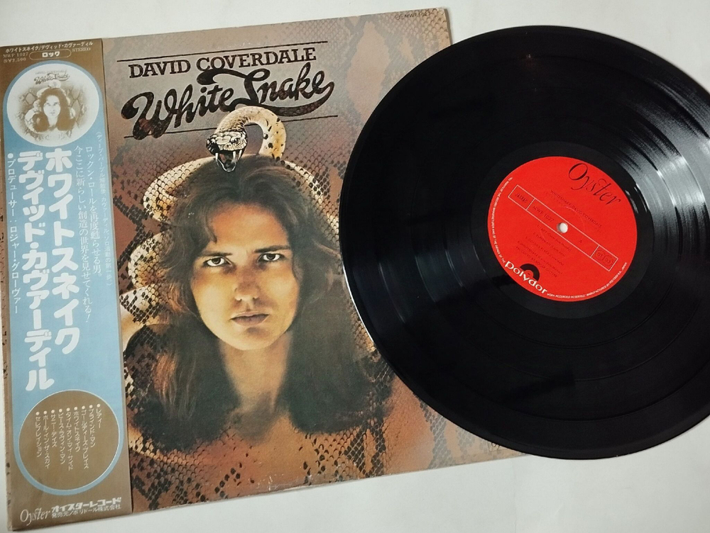 Винтажная виниловая пластинка LP David Coverdale Whitesnake (Japan 1977) (Obi Copy)