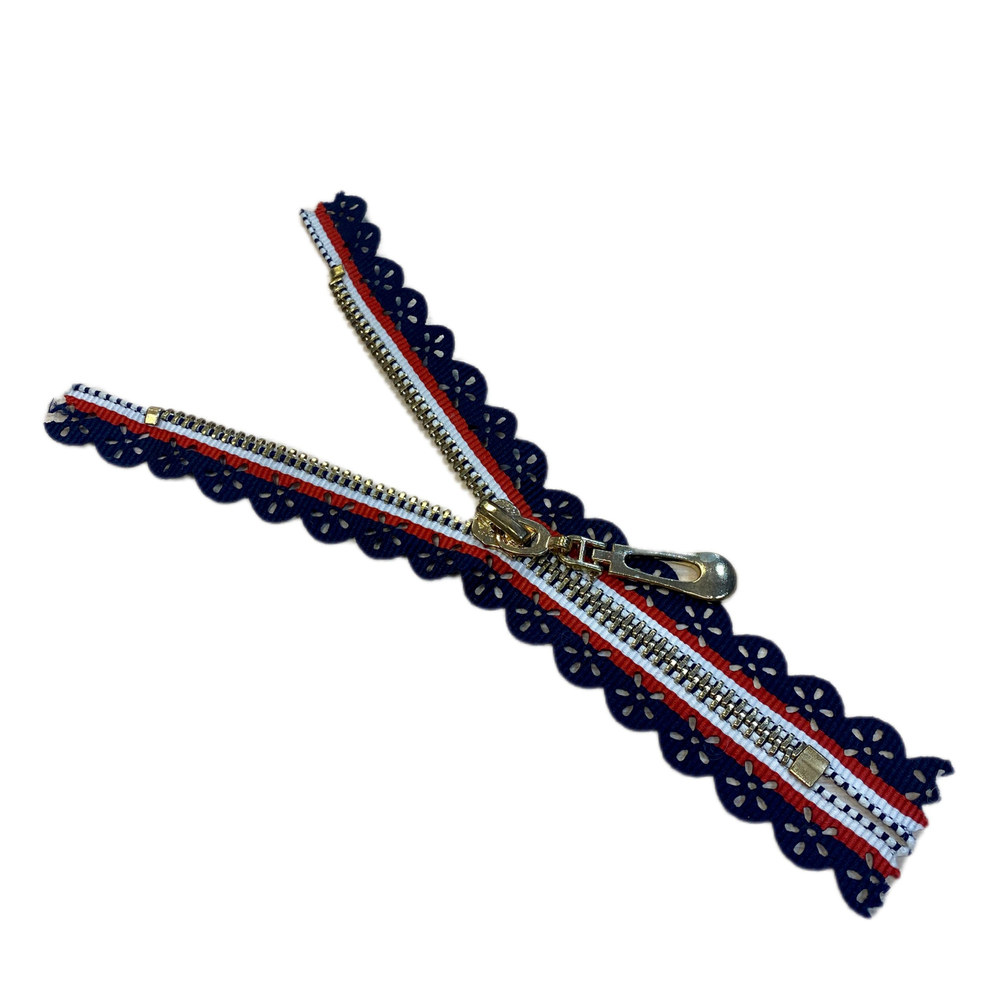 Застежка-молния декоративная металл №5 16см