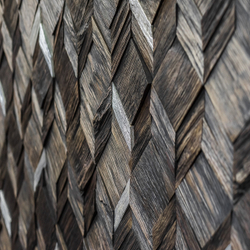 Деревянная мозаика для стен Wood Mosaic Вира эбен