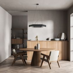 Светильник LED ЭРА Geometria SPO-121-B-40K-038 Hexagon 38Вт 4000K 4000Лм IP40 600*80 черный подвесной драйвер внутри | Декоративные светильники Geometria