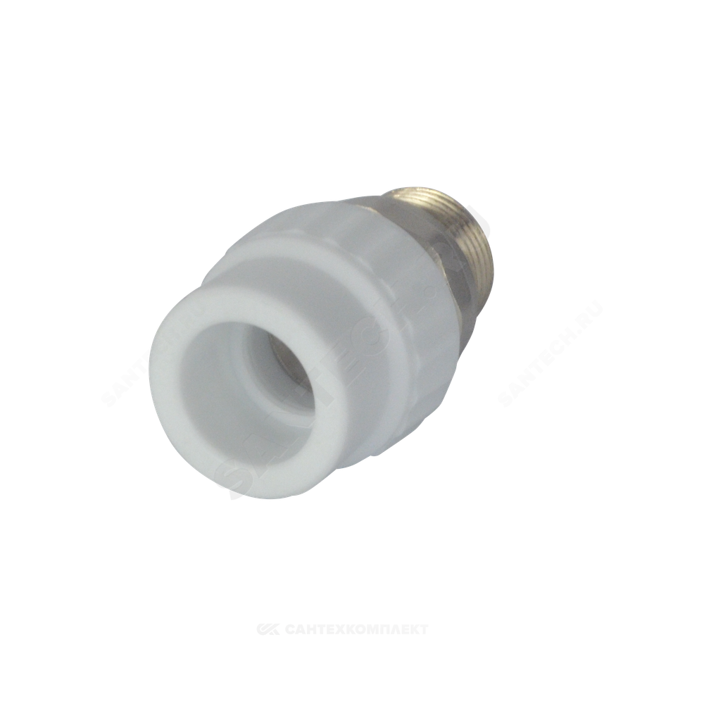Муфта PP-R комбинированная разъемная белая Дн 20х1/2" НР для радиатора VALFEX 10159020