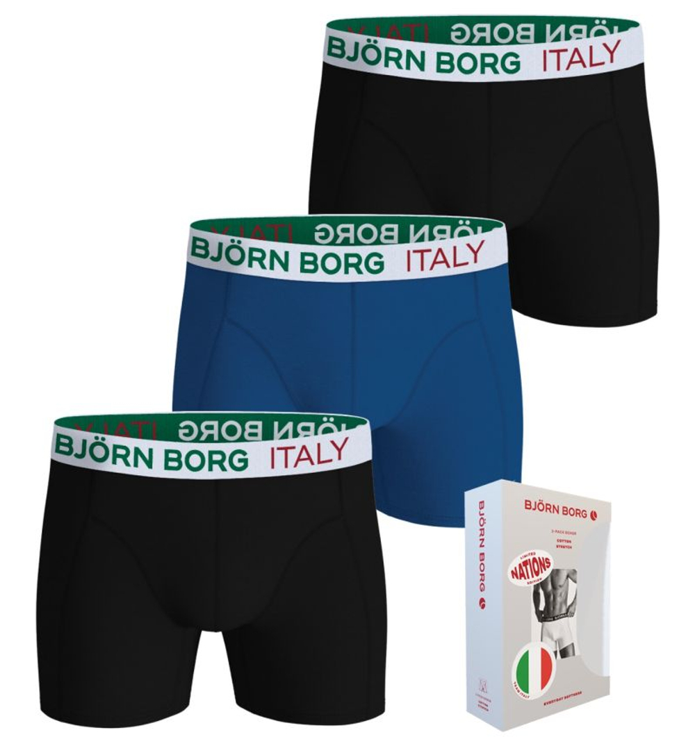 Боксерки теннисные Bj_rn Borg Cotton Stretch Italy 3P - multicolor