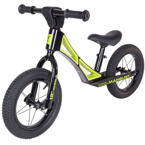 Беговел TT Mangust чёрный 1/1+колпачки