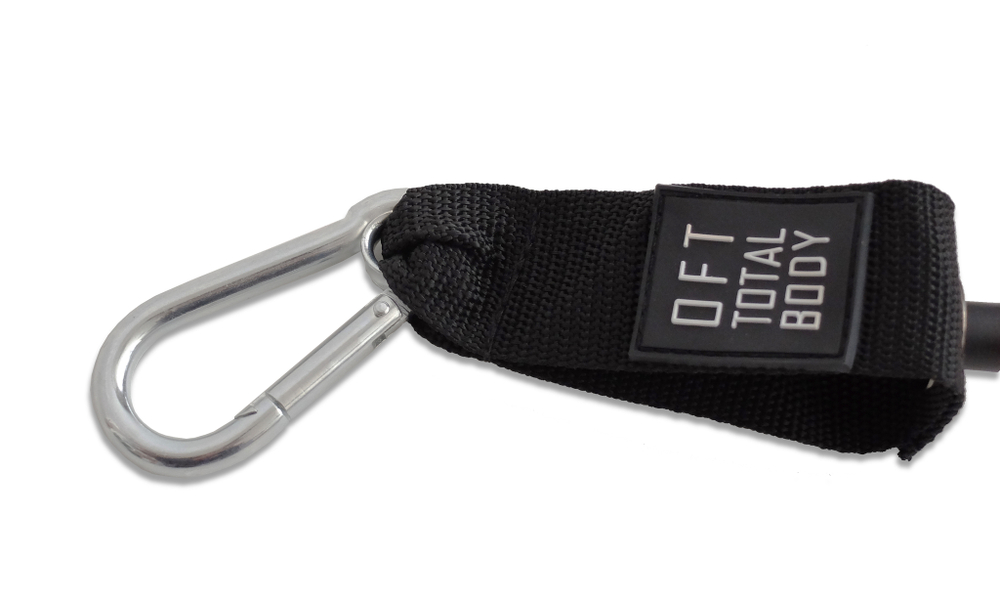 Эспандер из натурального латекса с карабинами сопротивление 30 lbs