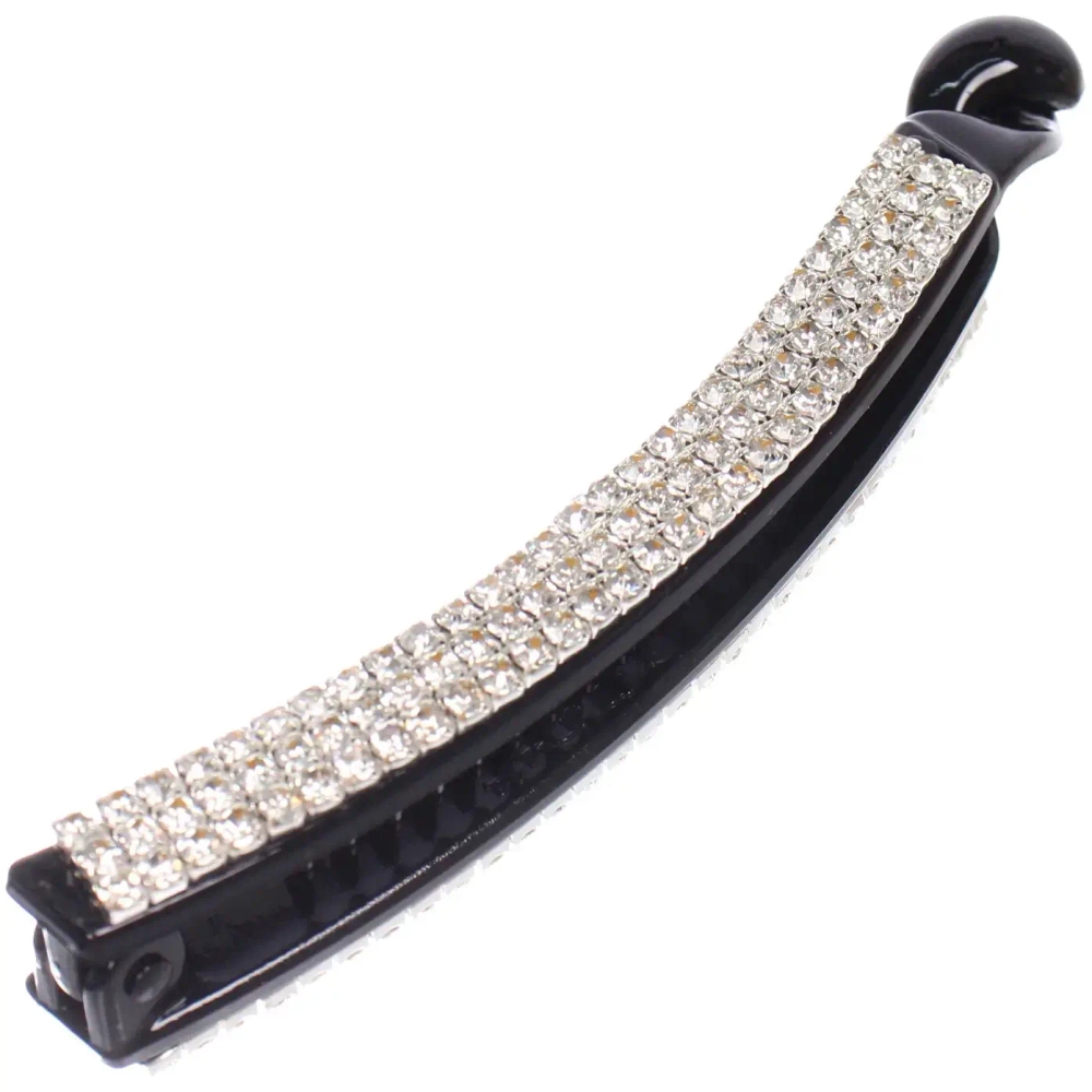 Заколка - банан для волос в пакете «PREMIUM», фагора, цвет чёрный, 10см