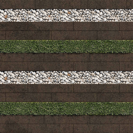 Тротуарная плитка ГАЗОННАЯ РЕШЕТКА - Листопад гранит Шелковица