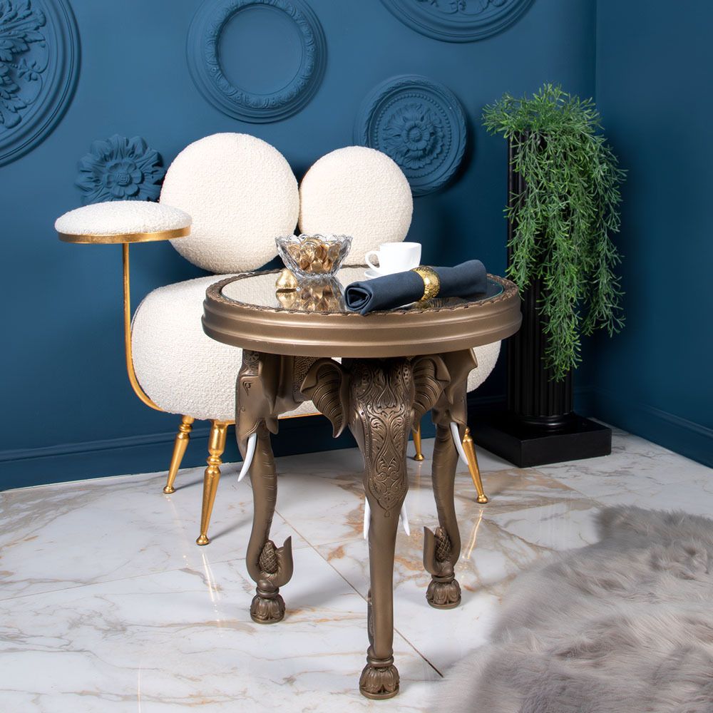 Стол Слон 2 Бронза