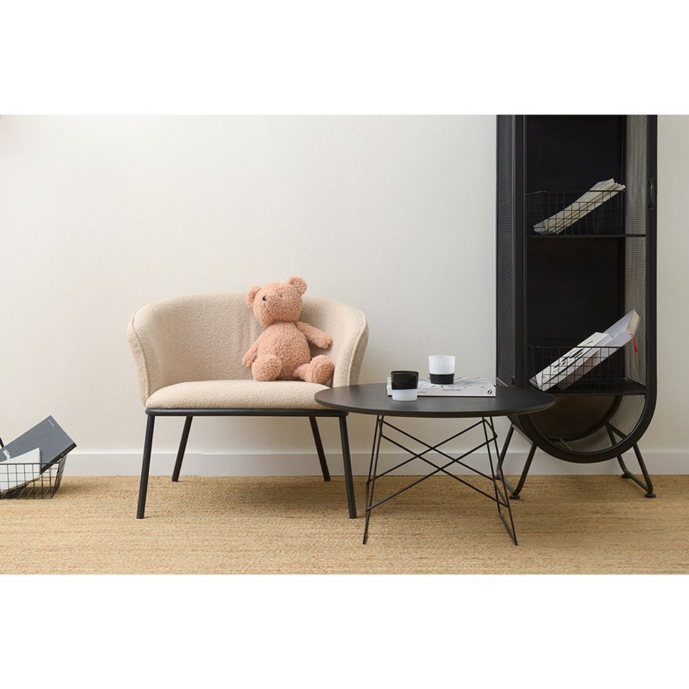 Лаунж-кресло Paal, букле, бежевое