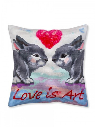 "Любовь это искусство"-5379  подушка