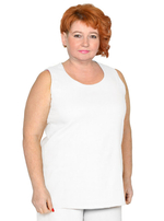 Топ со льном Римини, белый