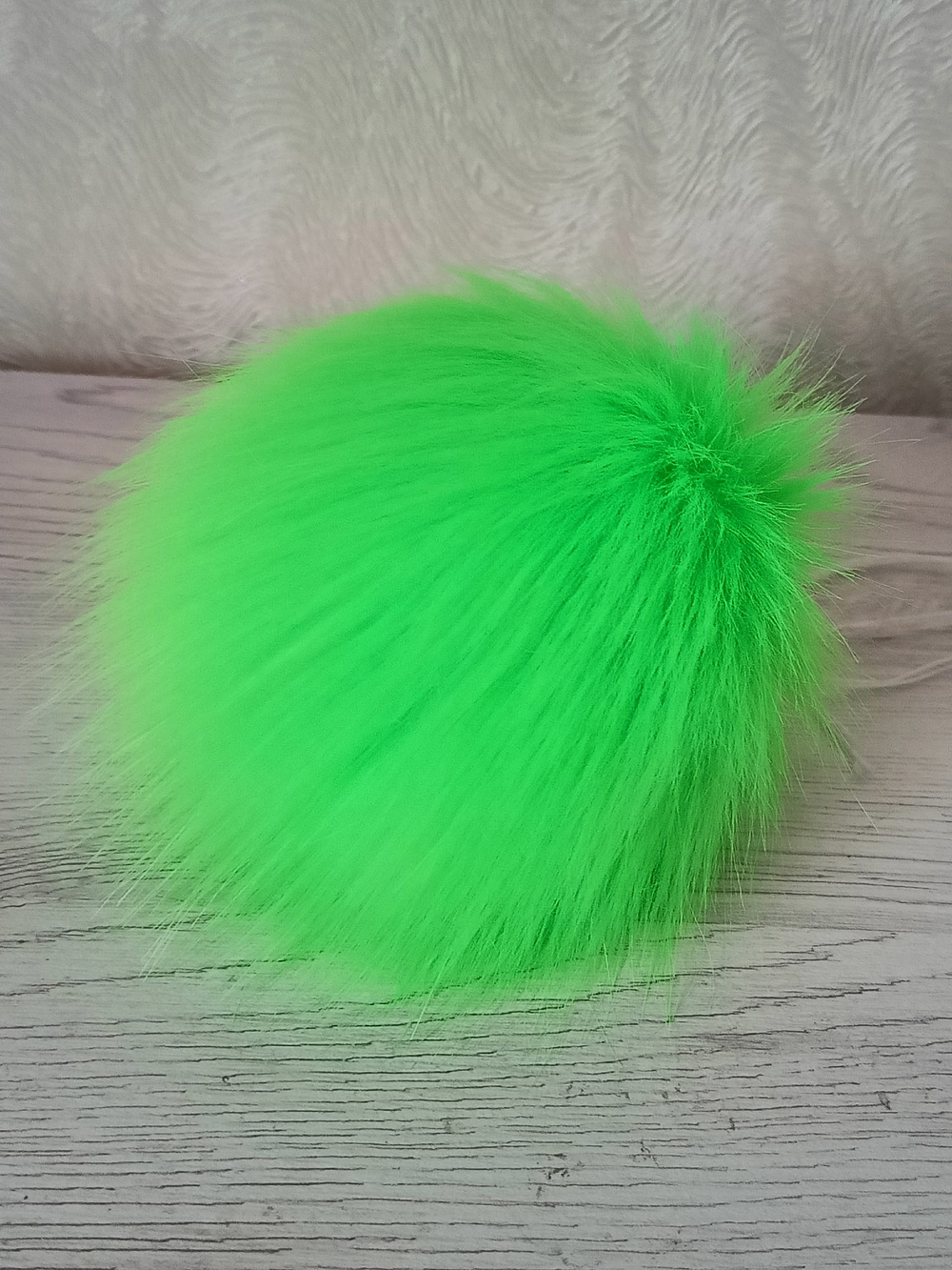 Помпон из искусственного меха, цвет: Салатовый