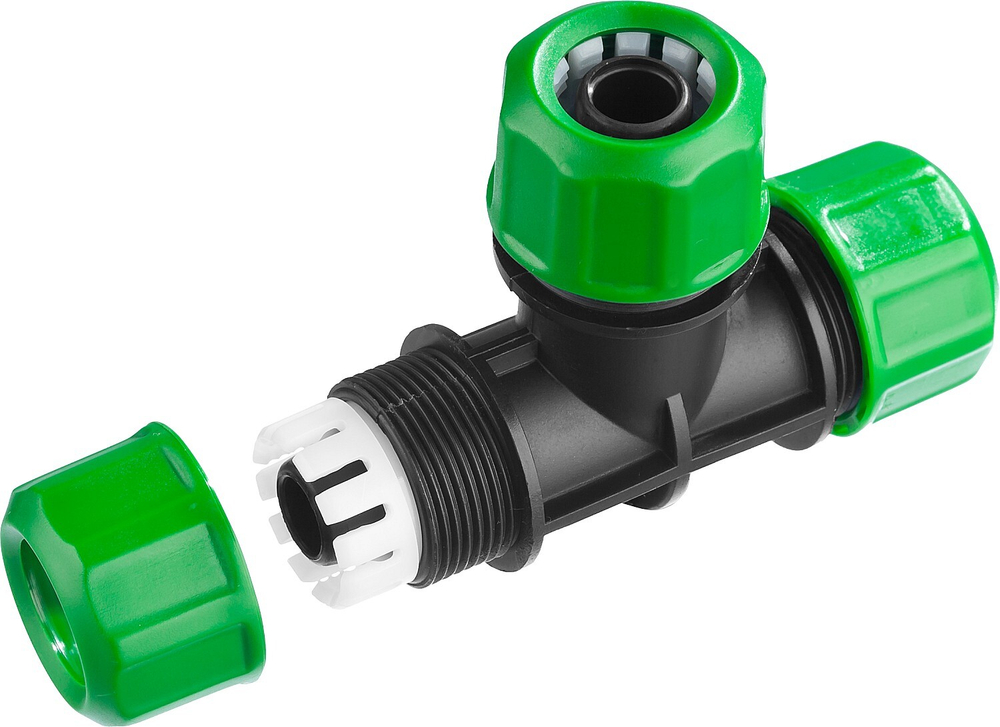 РОСТОК RW-12, 1/2″ х 1/2″ х 1/2″, пластик ABS, цанговый тройник (426369)