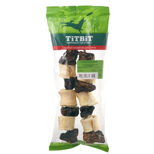 Лакомство TiTBiT Шашлычок говяжий для собак