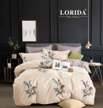 Коробка постельное белье "Lorida " Хлопок Размер Двухспальный простыня на резинке по кругу / Коробка 24 расцветки