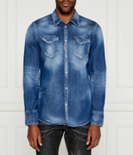 Джинсовая рубашка Western Dsquared2 - голубой(S74DM0846 S30341)