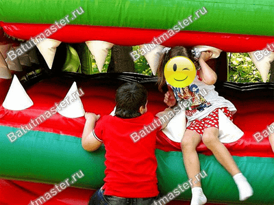 Механический батут "Дракон в замке"