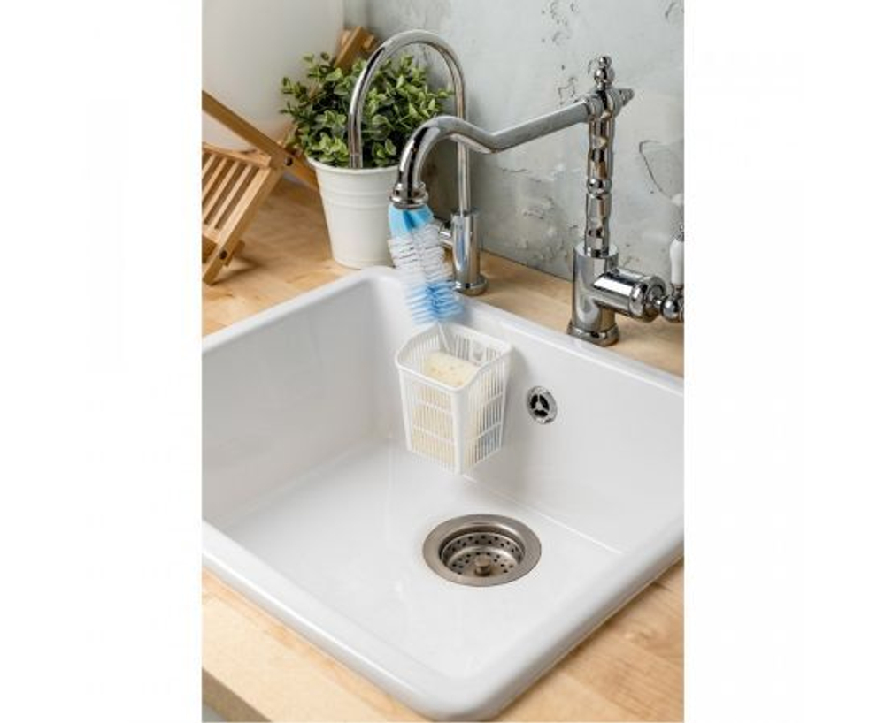 Держатель подвесной на присосках (10,3х8,4х7,1см) HELPER пластик, белый 433227116 Econova/Бытпласт