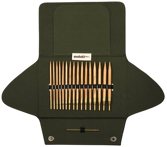 Набор круговых спиц из оливкового дерева со сменными лесками addiClick NATURE арт. 570-2/000