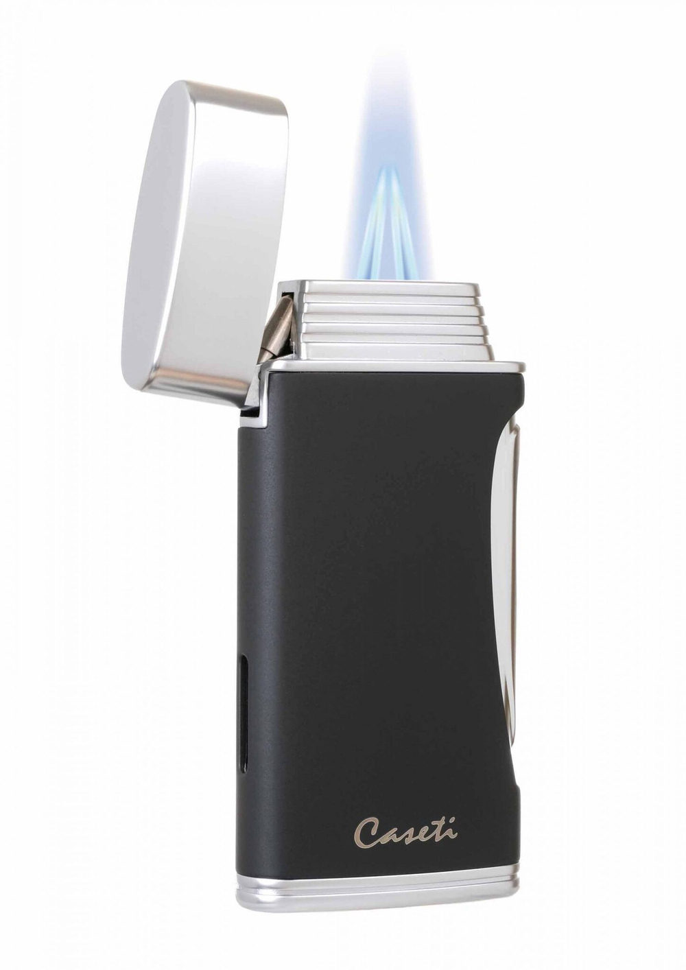 Зажигалка Caseti сигарная турбо (двойное пламя), черная CA583-1