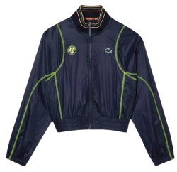Женская теннисная куртка Lacoste Sport Roland Garros Edition Post-Match Cropped